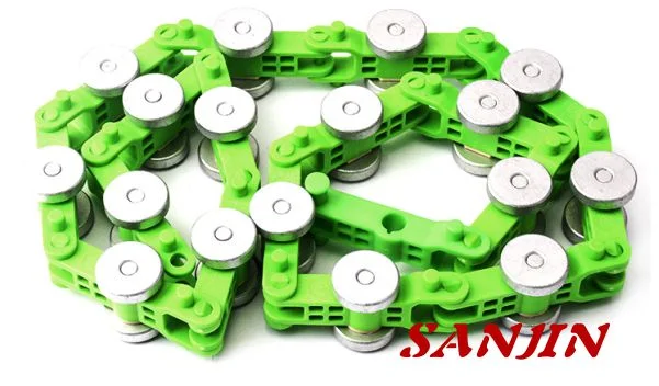 Sjec Escalator Parts Escalator Rotary Chain Green 17/19/22/24/32 Joints