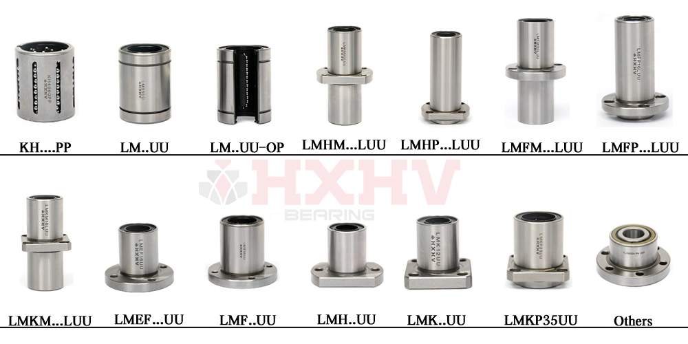 New arrival HXVH lm6uu lm8uu lm10uu lm12uu lm16uu lm20uu lm25uu lm30uu lm12luu 12mm cheap slide motion guiding system ball bushings bush sleeve linear bearing